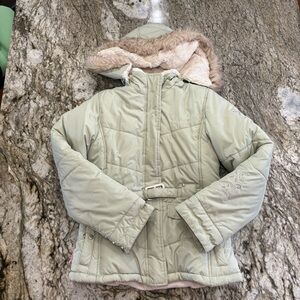 Y2K Mudd Light Green Winter Jacket